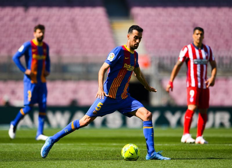 Setgio Busquets in action for Barcelona