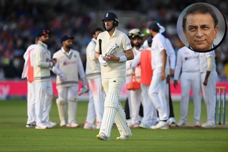 England&rsquo;s Ollie Robinson walks back after being dismissed at Lord&rsquo;s. (Inset) Sunil Gavaskar