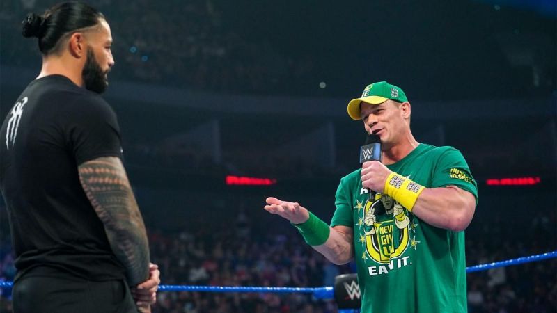 John Cena and Roman Reigns&#039; promo battle