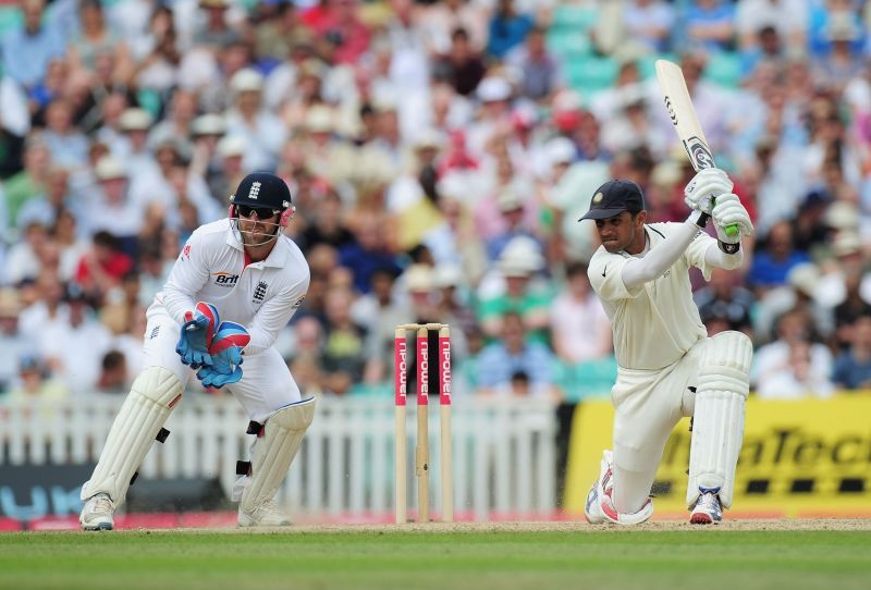 Rahul Dravid in England during the 2011 tour.