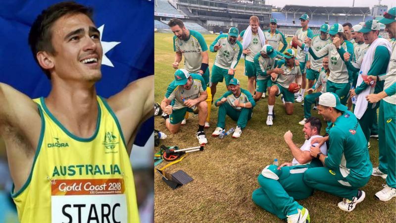 Brandon Starc (L) and Australia&#039;s white-ball squad in Dhaka.