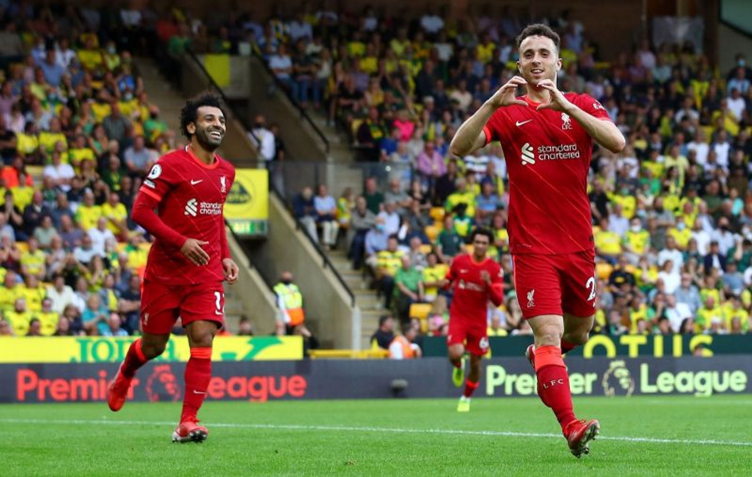 Liverpool recorded a 3-0 win over Norwich in the Premier League