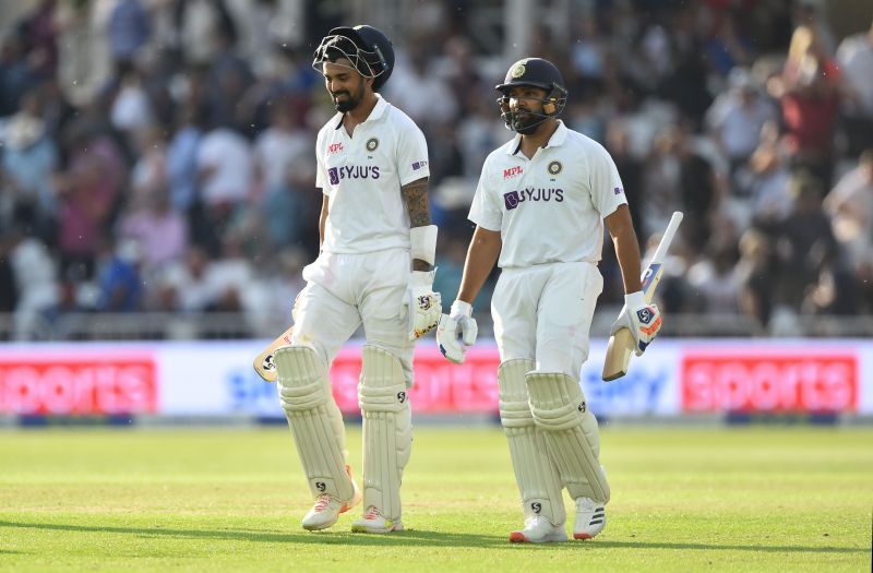 KL Rahul and Rohit Sharma. Pic:Getty Images