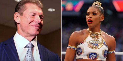 WWE Chairman Vince McMahon and Bianca Belair