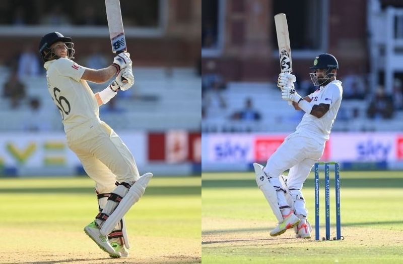Joe Root and KL Rahul. Pic: Getty Images