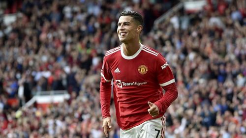 Cristiano Ronaldo celebrates after scoring against Newcastle