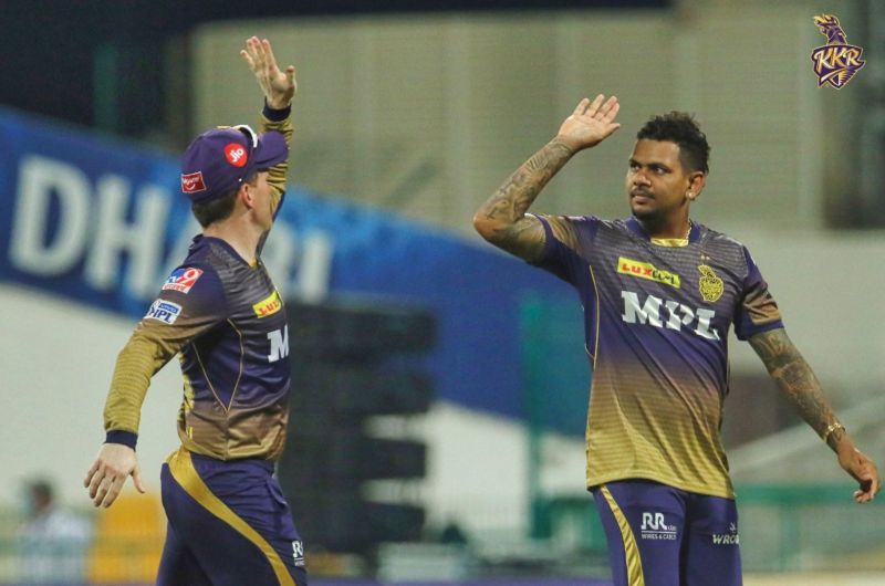 Sunil Narine was adjudged the Man of the Match for conceding just 20 runs in his 4 overs, including the prized scalp of Rohit Sharma [Credits: IPL]