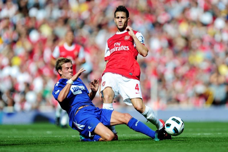 Fabregas in action for Arsenal