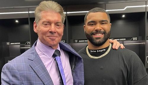 WWE Chairman Vince McMahon with Gable Steveson