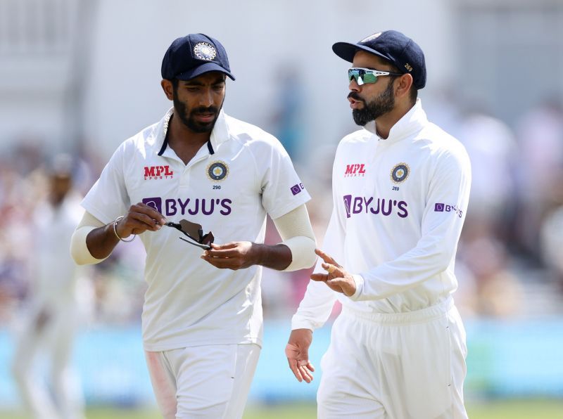 Jasprit Bumrah (left) was on fire on the fifth day of The Oval Test.