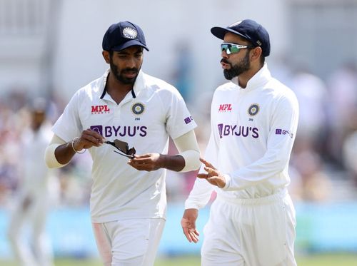 Jasprit Bumrah (left) was on fire on the fifth day of The Oval Test.