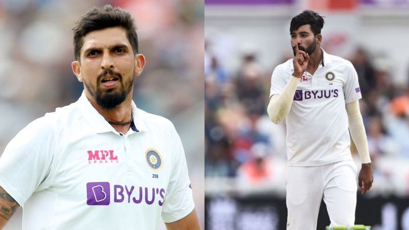 Pacers Ishant Sharma (L, PC: SKY Sports) and Mohammed Siraj (R).