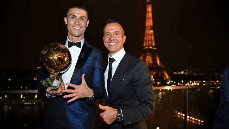 Cristiano Ronaldo and his agent Jorge Mendes