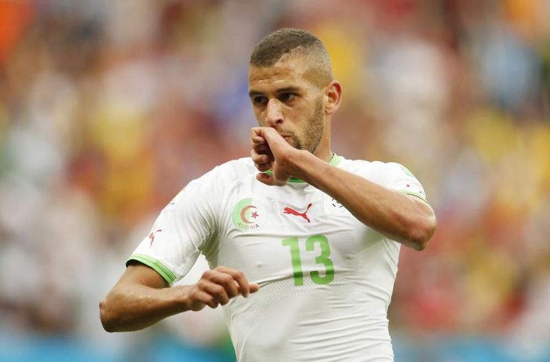 Slimani tore Djibouti apart with a hat-trick.