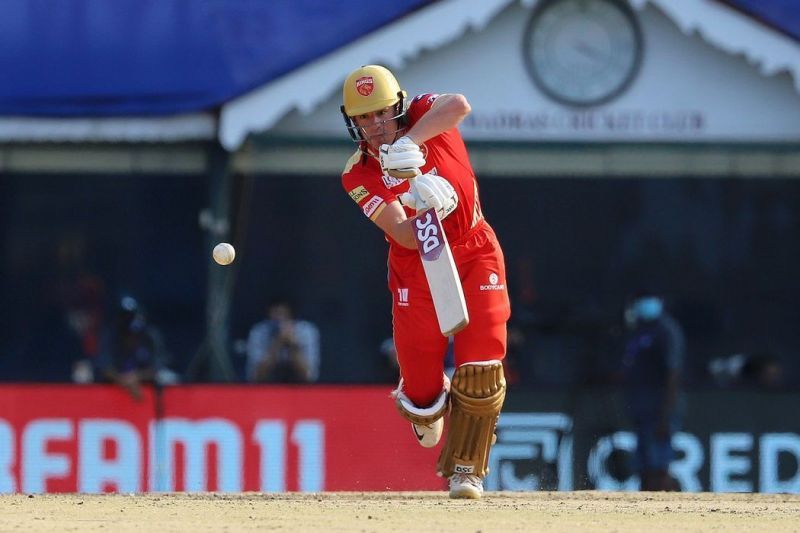 Moises Henriques in action during the first-leg of the IPL 2021.