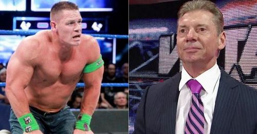 16-time world champion John Cena; WWE Chairman Vince McMahon