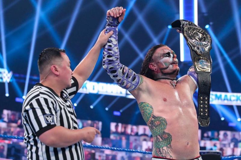 Jeff Hardy won the Intercontinental Championship in front of virtual fans