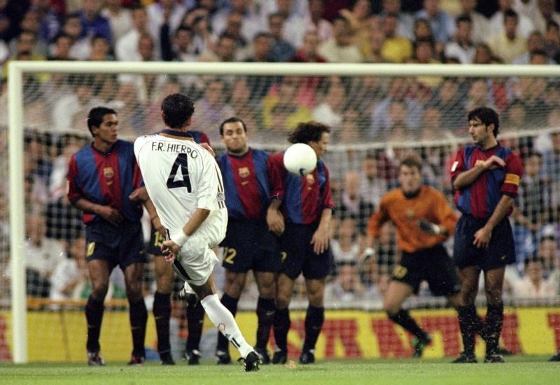 Real Madrid v Barcelona Fernando Hierro of Real Madrid