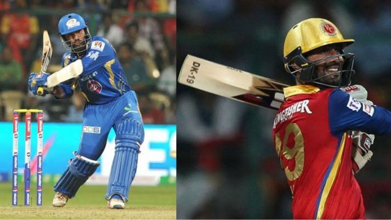 Dinesh Karthik scored 500+ runs for Mumbai Indians in 2013 but had a batting average of 12.81 while playing for Royal Challengers Bangalore in 2015