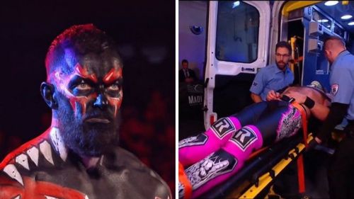 Demon Balor is back on SmackDown; Edge was stretchered out after a brutal match.