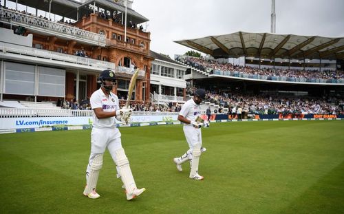 KL Rahul (left) and Rohit Sharma could hold the key to India’s fortunes on Day 3. Pic: Getty Images