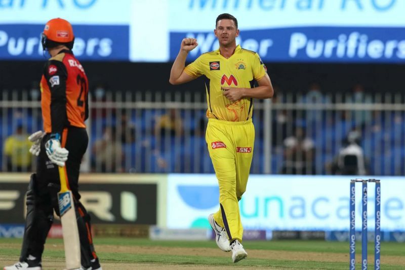 CSK pacer Josh Hazlewood. Pic: IPLT20.COM