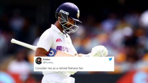 Twitter slams Ajinkya Rahane for poor form