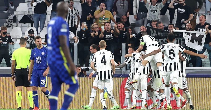 Chelsea were stunned in Turin by Juventus.