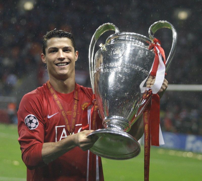Ronaldo scored eight goals during Manchester United&#039;s 2007-08 Champions League triumph