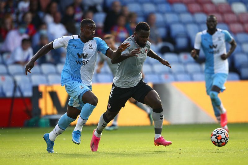 Guehi in action for Crystal Palace versus Charlton - Pre-Season Friendly