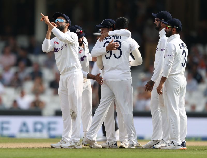 Virat Kohli celebrates a wicket at The Oval. Pic: Getty Images