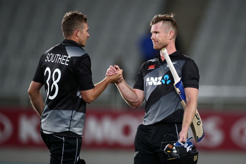 Tim Southee(l) and James Neesham(r). Getty Images