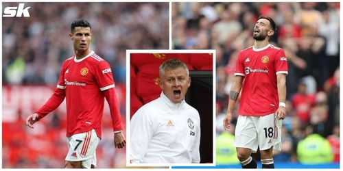 Solskjaer wasn't happy with Aston Villa's mind games against Cristiano Ronaldo and Bruno Fernandes