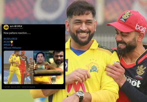 Twitter reactions to CSK versus RCB clash.