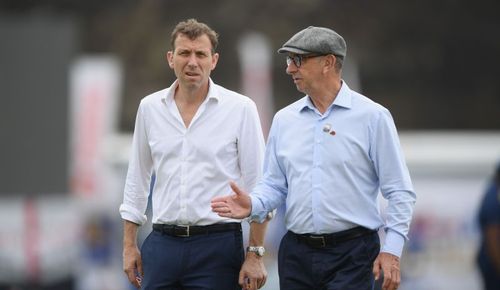 Michael Atherton and David Lloyd. (Image Credits: Getty)