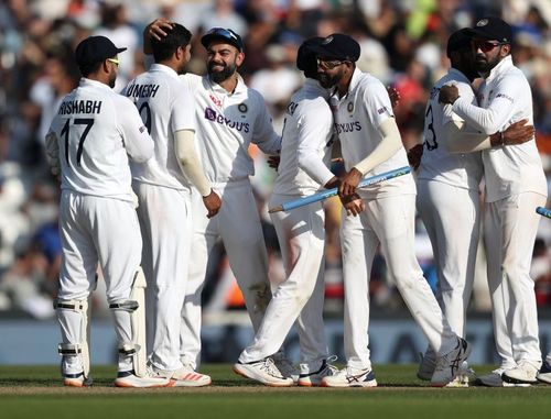 Team India celebrate victory at The Oval. Pic: Getty Images