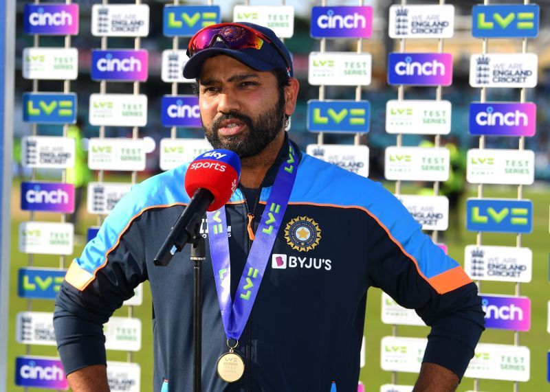 Rohit Sharma was crowned as the man of the match in the Oval Test