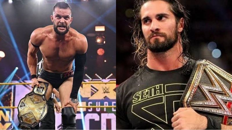 WWE सुपरस्टार्स फिन बैलर और सैथ रॉलिंस