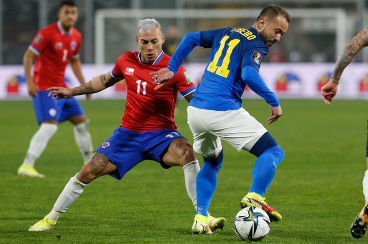 Everton Ribeiro (right) came off the bench to net a second-half winner for Brazil