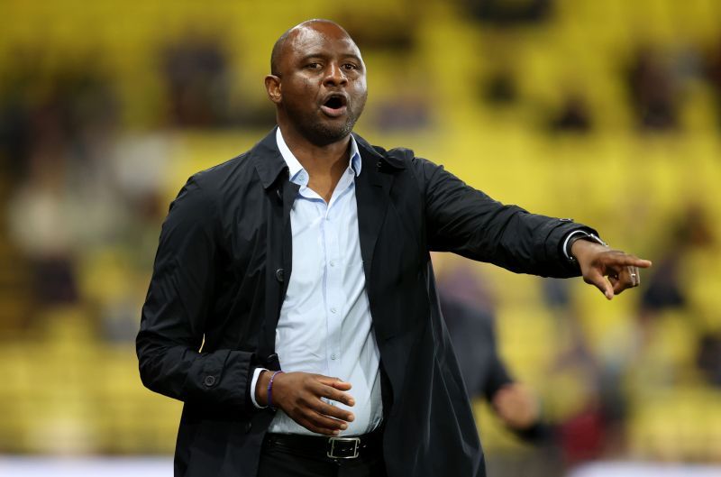 Crystal Palace manager Patrick Vieira.