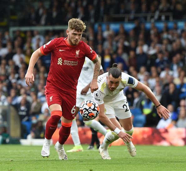 Harvey Elliott was stretchered off the pitch with 30 minutes left on the clock against Leeds Unite