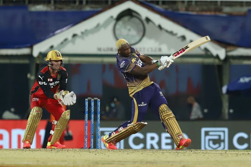 Andre Russell&#039;s strike rate against RCB is 215.11 (Image Courtesy: IPLT20.com)