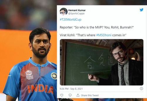 Twitter reactions after MS Dhoni's return as a mentor