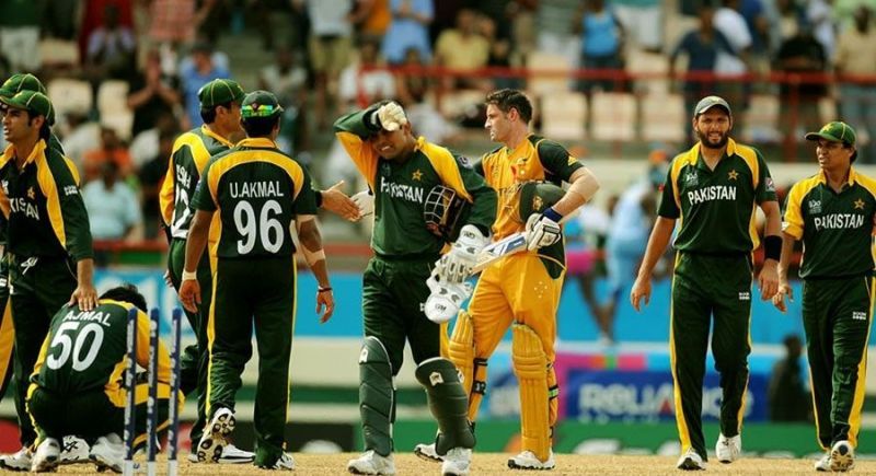 Australia after beating Pakistan in the semi-final of the 2010 T20 World Cup