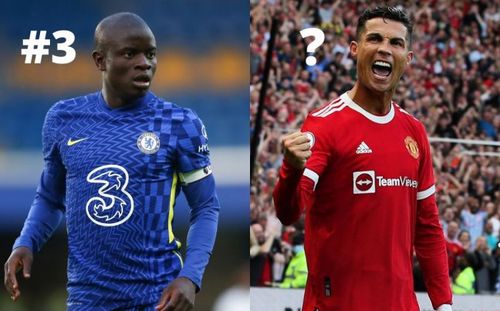 Chelsea's N'Golo Kante and Manchester United's Cristiano Ronaldo