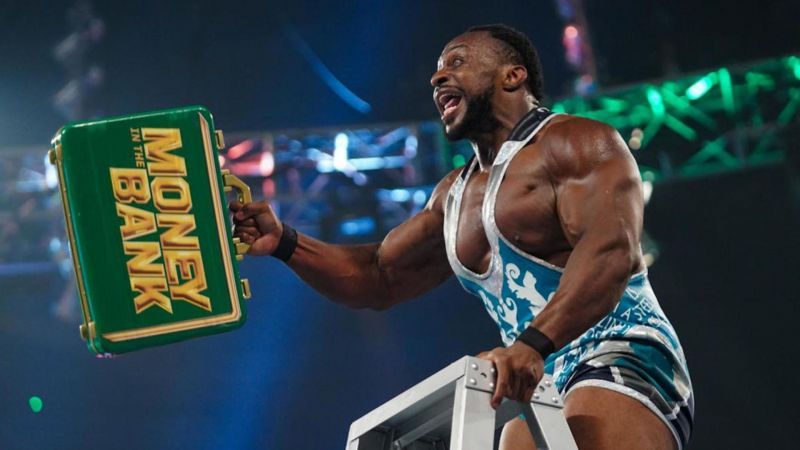 Big E winning the Money in the Bank briefcase