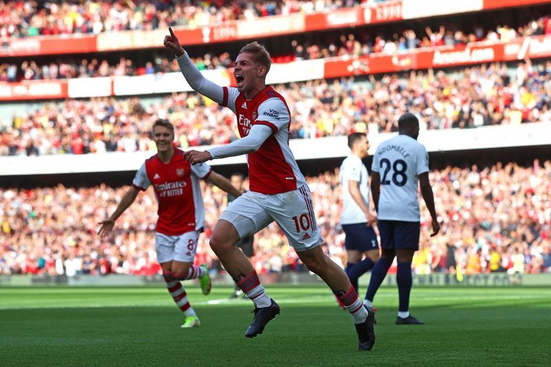 Emile Smith Rowe opened the scoring for the Gunners