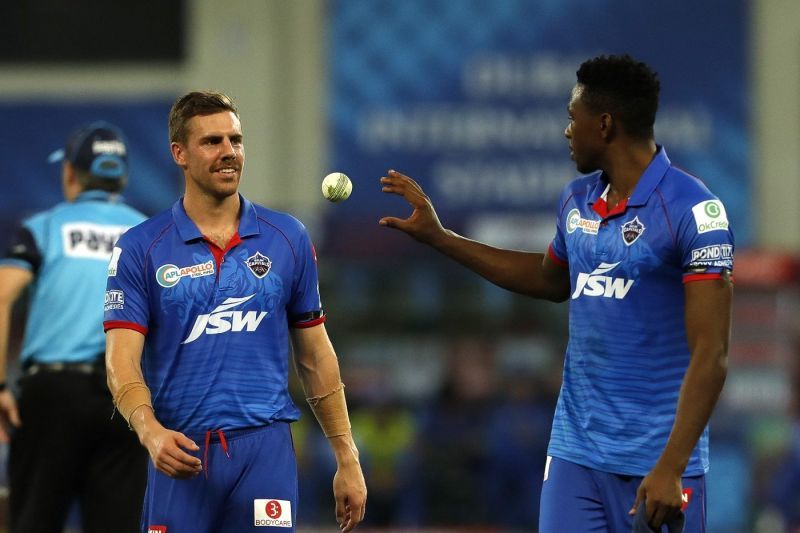 Anrich Nortje (L) and Kagiso Rabada were the chief destroyers of the Sunrisers Hyderabad batting in the last game