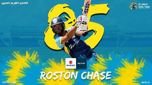 Roston Chase played a magnificent knock (Pic: @CPL Twitter)