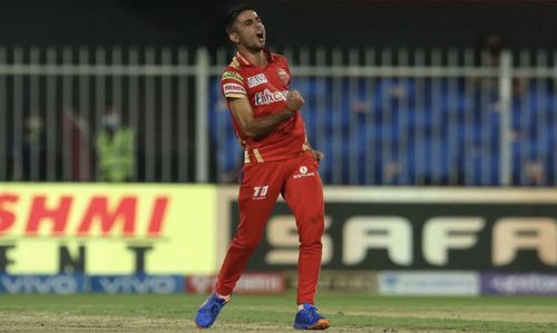 Ravi Bishnoi celebrates the wicket of Manish Pandey. (Photo: BCCI)